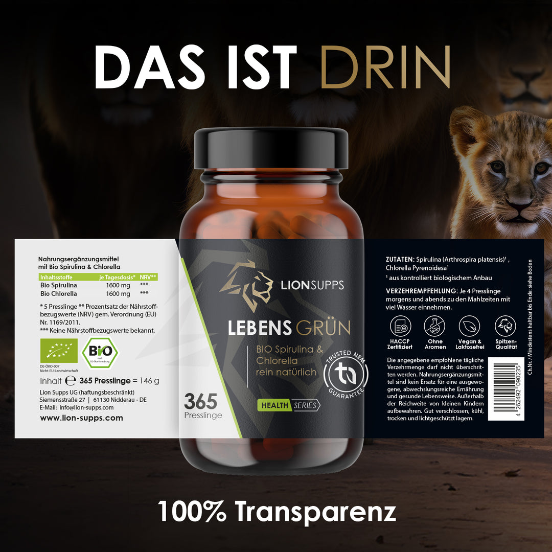 Lebensgrün Bio Spirulina & Chlorella