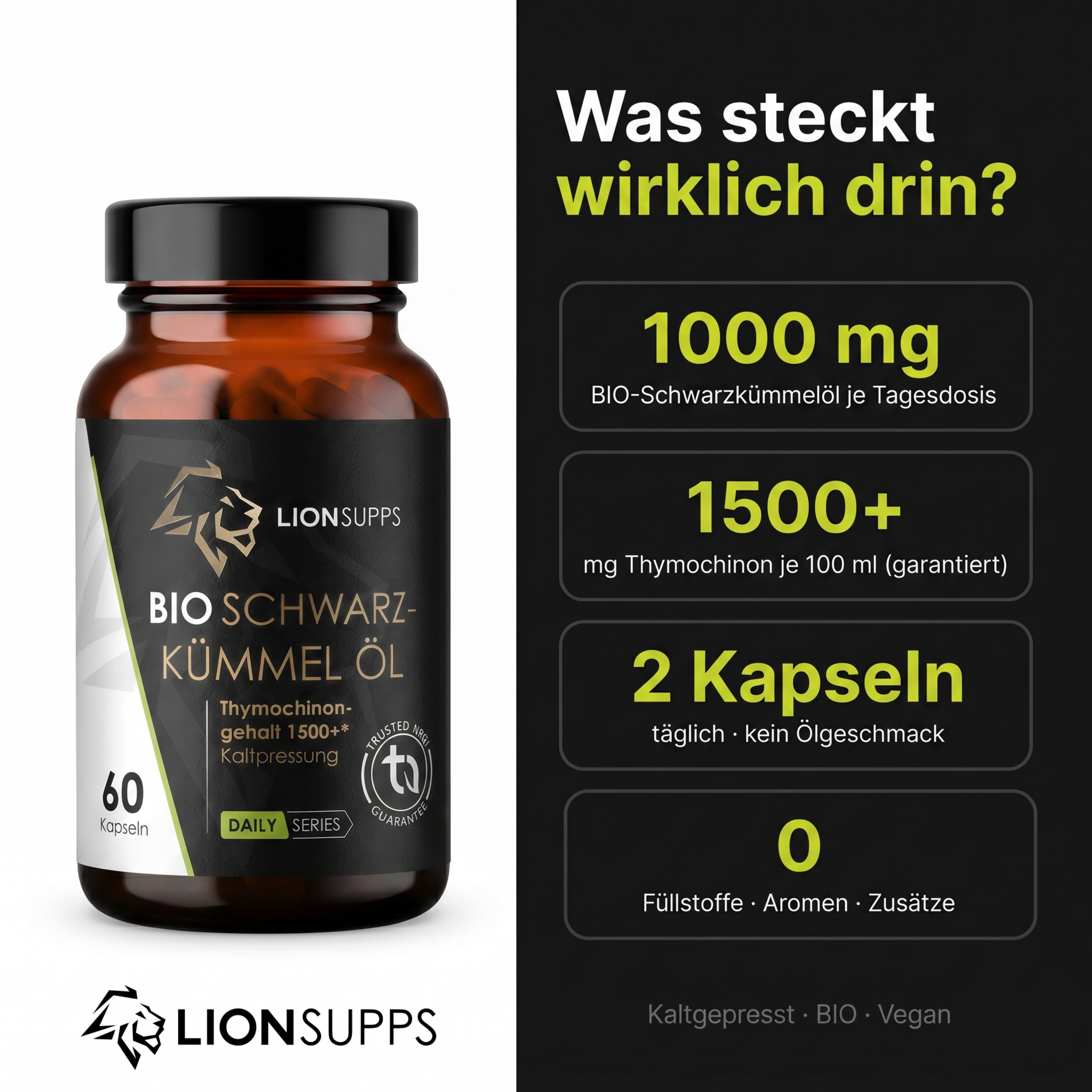 BIO Schwarzkümmelöl Thymo 1500+