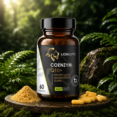 Coenzym Q10+ von Lion Supps – vegane Kapseln, 200 mg Coenzym Q10