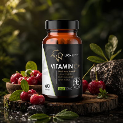Vitamin C Acerola von Lion Supps – vegane Kapseln aus natürlichem Acerola-Extrakt