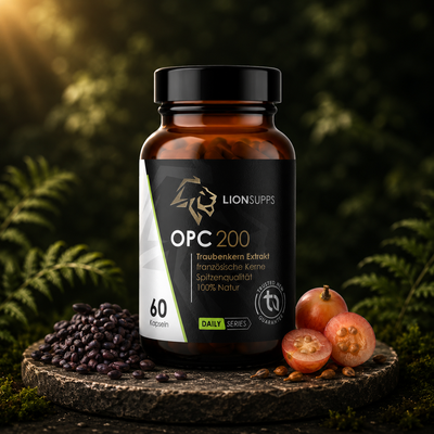 OPC 200+ Traubenkernextrakt von Lion Supps – vegane Kapseln, 400 mg OPC