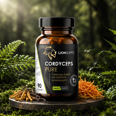 Cordyceps PURE von Lion Supps – vegane Kapseln mit Cordyceps-Extrakt, 2000 mg